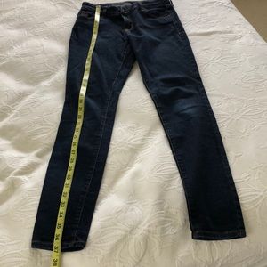 old navy dark wash mid rise rockstar jeans